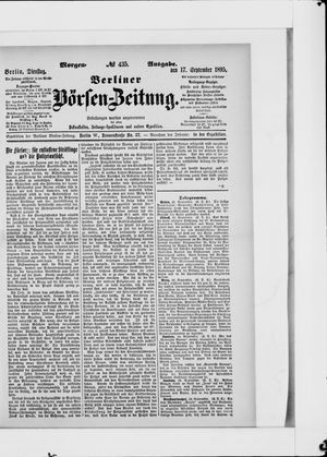 Berliner Börsen-Zeitung vom 17.09.1895