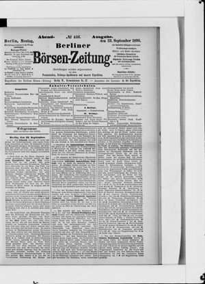 Berliner Börsen-Zeitung vom 23.09.1895