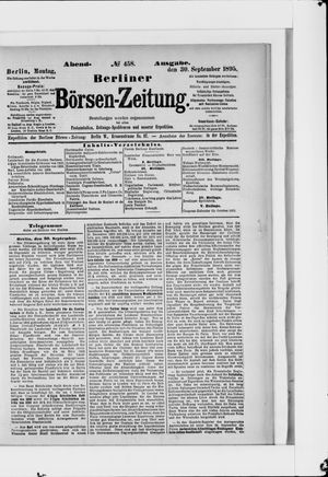 Berliner Börsen-Zeitung vom 30.09.1895