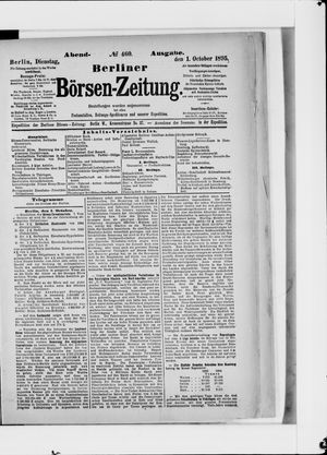 Berliner Börsen-Zeitung vom 01.10.1895