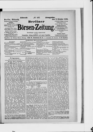 Berliner Börsen-Zeitung vom 02.10.1895