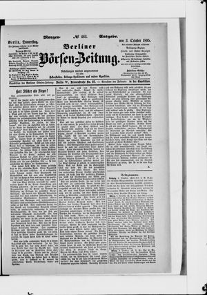 Berliner Börsen-Zeitung vom 03.10.1895