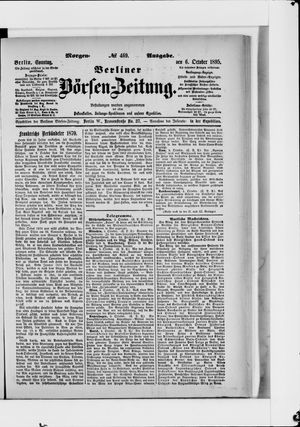 Berliner Börsen-Zeitung vom 06.10.1895