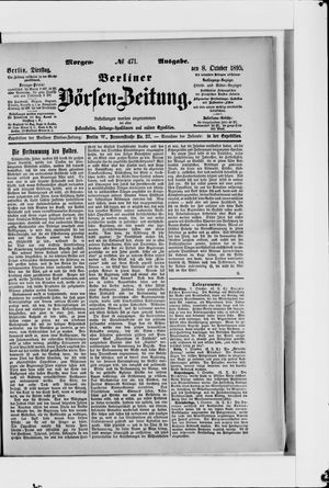 Berliner Börsen-Zeitung vom 08.10.1895