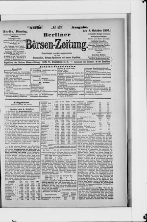 Berliner Börsen-Zeitung vom 08.10.1895