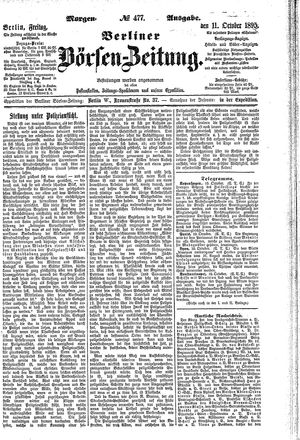 Berliner Börsen-Zeitung vom 11.10.1895