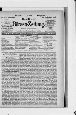 Berliner Börsen-Zeitung vom 12.10.1895