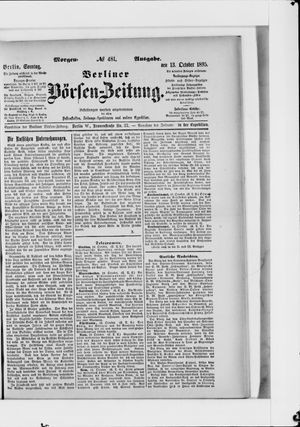 Berliner Börsen-Zeitung vom 13.10.1895
