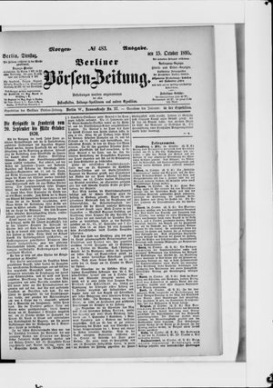 Berliner Börsen-Zeitung vom 15.10.1895