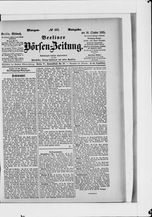 Berliner Börsen-Zeitung on Oct 16, 1895