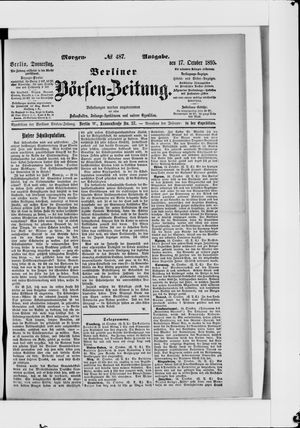 Berliner Börsen-Zeitung vom 17.10.1895
