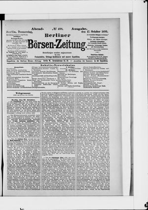 Berliner Börsen-Zeitung vom 17.10.1895