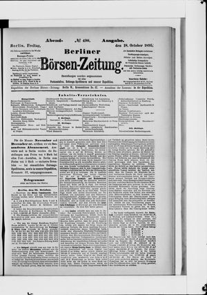 Berliner Börsen-Zeitung vom 18.10.1895