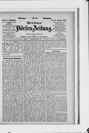 Berliner Börsen-Zeitung vom 19.10.1895