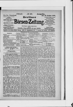 Berliner Börsen-Zeitung vom 19.10.1895