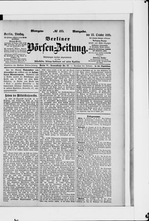 Berliner Börsen-Zeitung vom 22.10.1895