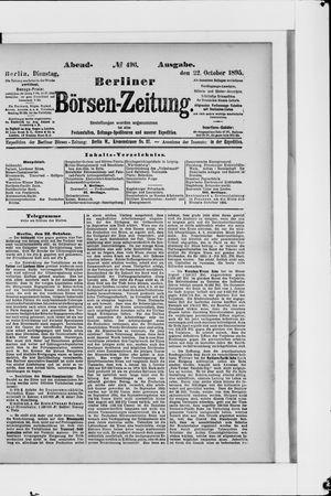 Berliner Börsen-Zeitung vom 22.10.1895