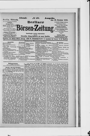 Berliner Börsen-Zeitung vom 23.10.1895