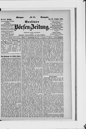 Berliner Börsen-Zeitung vom 25.10.1895