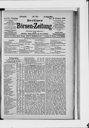 Berliner Börsen-Zeitung vom 29.10.1895