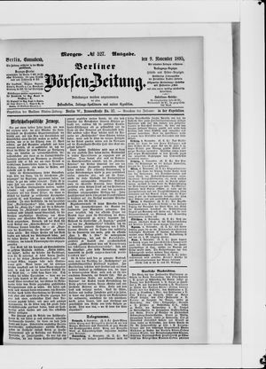Berliner Börsen-Zeitung vom 09.11.1895