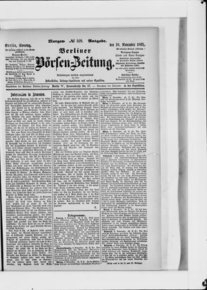 Berliner Börsen-Zeitung vom 10.11.1895