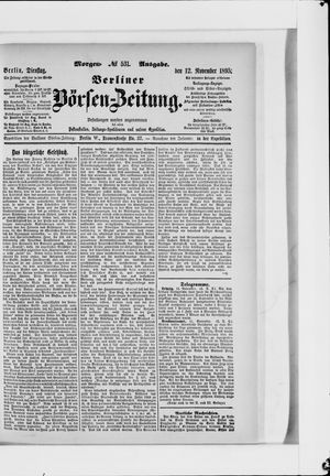 Berliner Börsen-Zeitung vom 12.11.1895