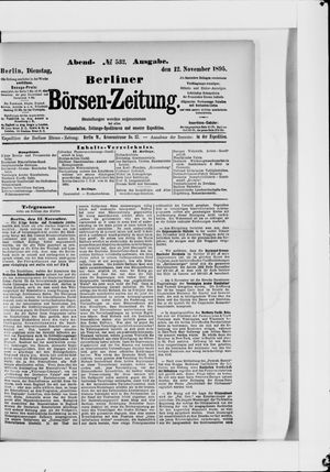 Berliner Börsen-Zeitung vom 12.11.1895