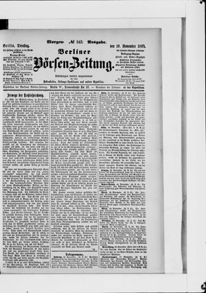 Berliner Börsen-Zeitung vom 19.11.1895