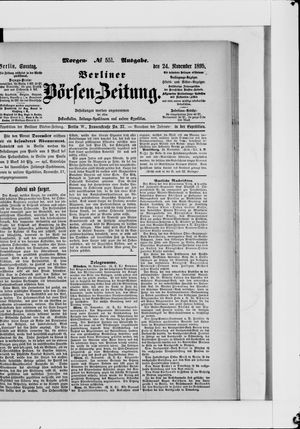 Berliner Börsen-Zeitung vom 24.11.1895