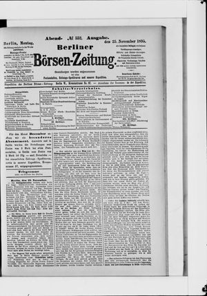 Berliner Börsen-Zeitung on Nov 25, 1895