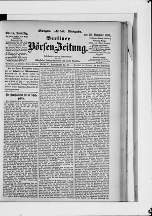 Berliner Börsen-Zeitung on Nov 28, 1895