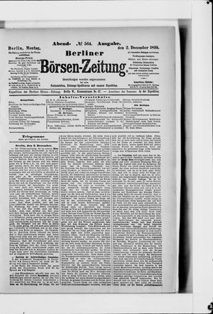 Berliner Börsen-Zeitung vom 02.12.1895