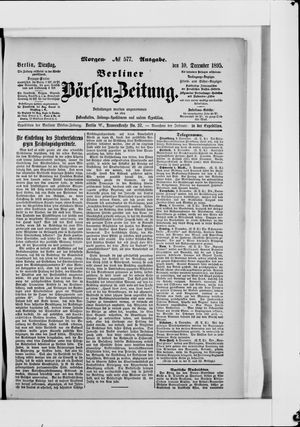 Berliner Börsen-Zeitung vom 10.12.1895
