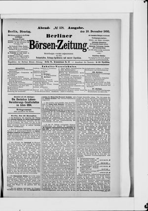 Berliner Börsen-Zeitung vom 10.12.1895