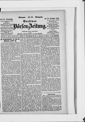 Berliner Börsen-Zeitung vom 12.12.1895