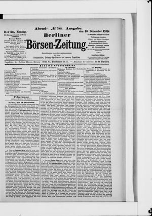 Berliner Börsen-Zeitung vom 16.12.1895