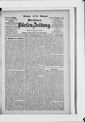 Berliner Börsen-Zeitung vom 17.12.1895
