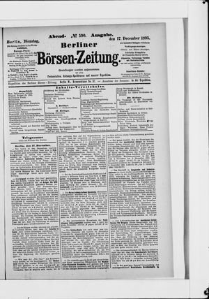Berliner Börsen-Zeitung vom 17.12.1895