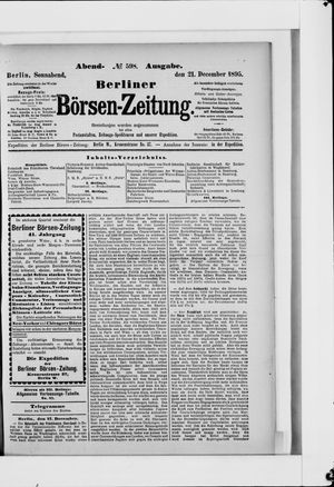 Berliner Börsen-Zeitung vom 21.12.1895
