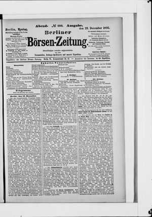 Berliner Börsen-Zeitung vom 23.12.1895