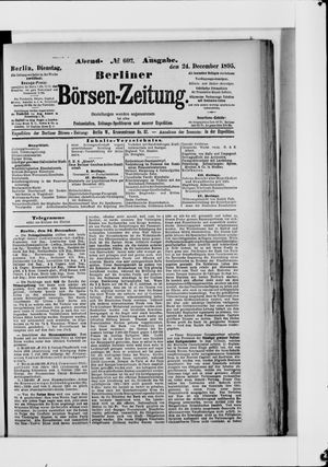 Berliner Börsen-Zeitung vom 24.12.1895