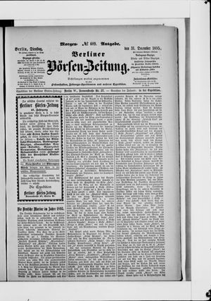 Berliner Börsen-Zeitung vom 31.12.1895