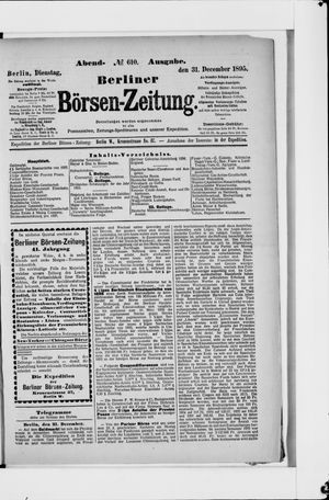 Berliner Börsen-Zeitung vom 31.12.1895