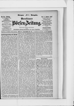 Berliner Börsen-Zeitung on Jan 3, 1896