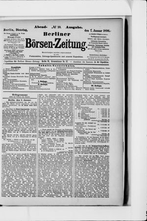 Berliner Börsen-Zeitung vom 07.01.1896