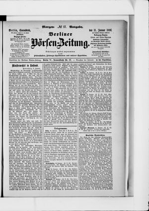 Berliner Börsen-Zeitung vom 11.01.1896