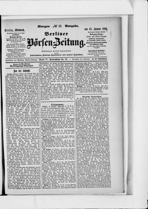 Berliner Börsen-Zeitung vom 15.01.1896