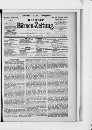 Berliner Börsen-Zeitung vom 15.01.1896