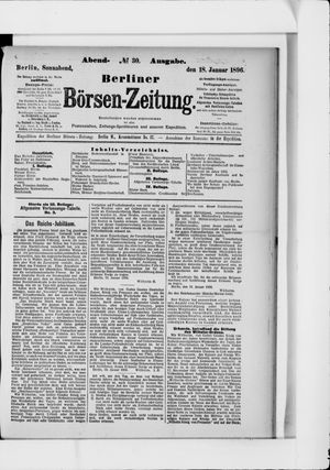 Berliner Börsen-Zeitung vom 18.01.1896